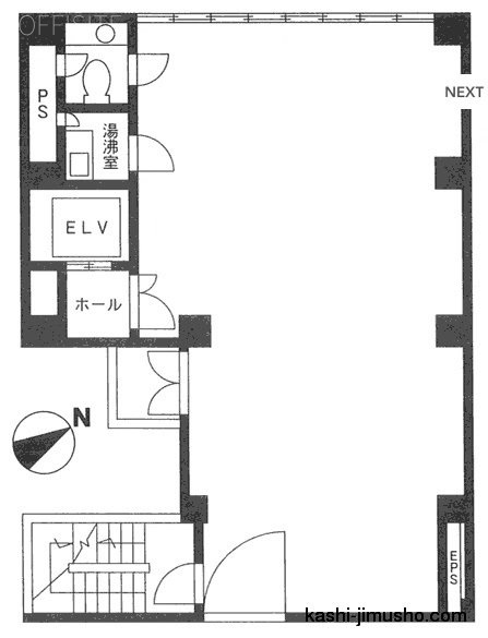 井門東上野ビル4F 間取り図