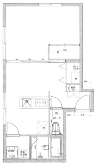 ライオネス浜松町705 間取り図