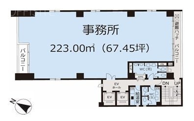 高木ビル4F 間取り図