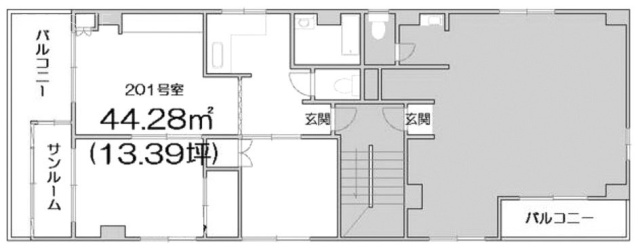 神宮苑201 間取り図