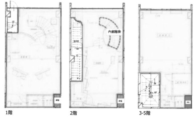 エステビル1F~5F 間取り図