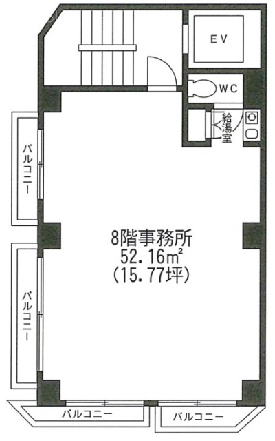 日本橋243ビル8F 間取り図