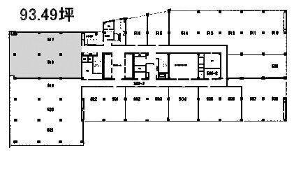 山王グランドビル5F 間取り図