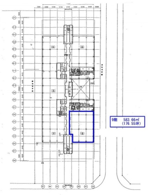 東京ファッションタウン(TFTビル西館)9F 間取り図