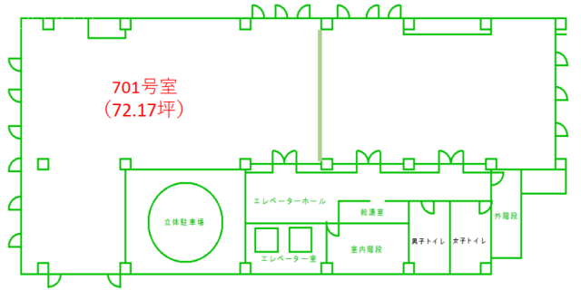 丸多屋ビル701 間取り図