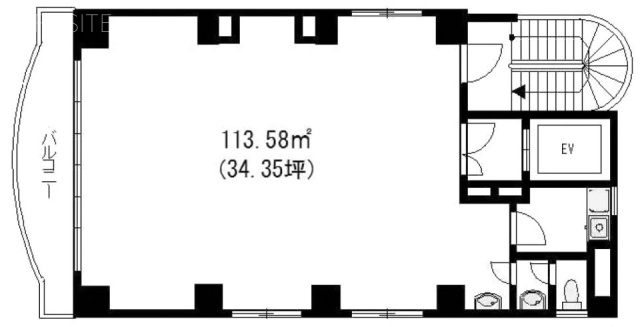 ジュネス武蔵ビル5F 間取り図