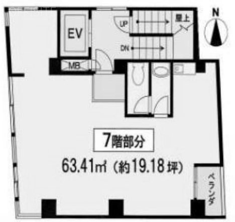 ヤマダビル7F 間取り図