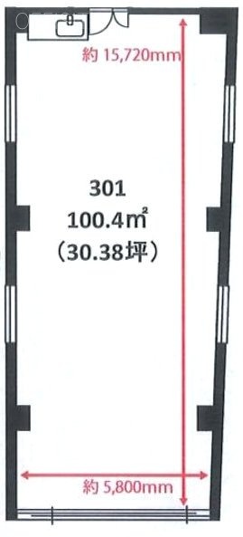 ルネ湯島ビル301 間取り図