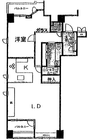 グランブリエ横濱山下公園411 間取り図