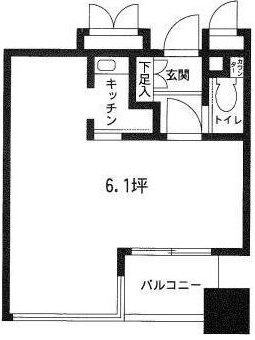 パンテオン日本橋三越前202 間取り図