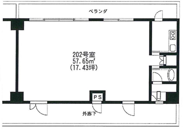 ケープビル202 間取り図