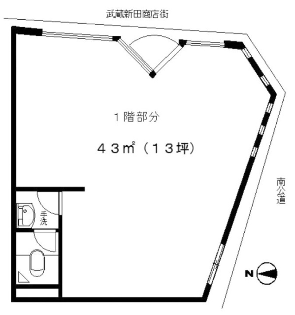 森源ビル1F 間取り図