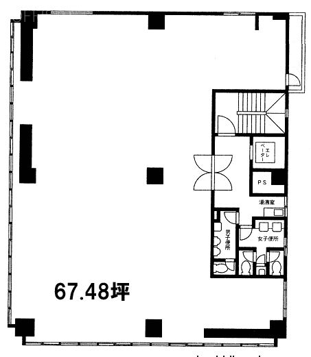 晴花(セイカ)ビル6F 間取り図