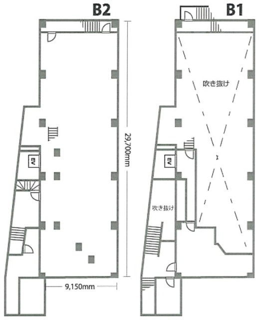 ロックダムコートB1F～B2F 間取り図