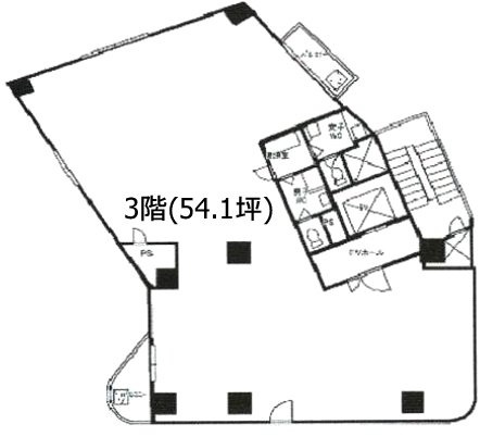 東五反田KBビル3F 間取り図