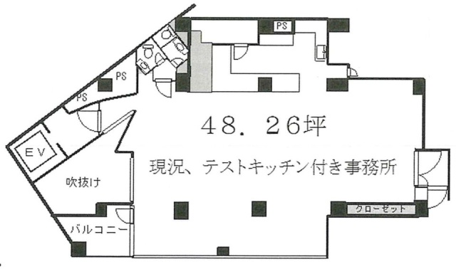 西麻布EDGEビル3F 間取り図