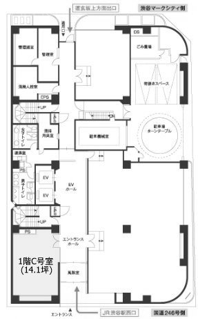 渋谷センタープレイスC 間取り図