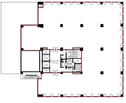 ランディック第2新橋ビル6F 間取り図