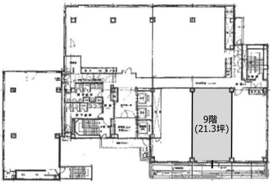 朝日生命府中ビル9F 間取り図