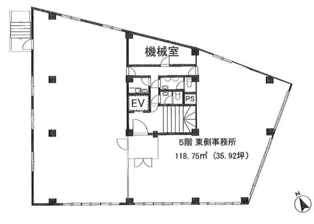 谷ビル東側 間取り図