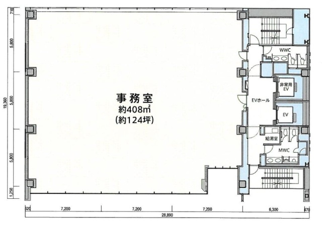 ニッセイ溜池山王ビル2F 間取り図