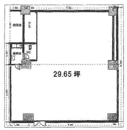 鳥海ビル1F 間取り図