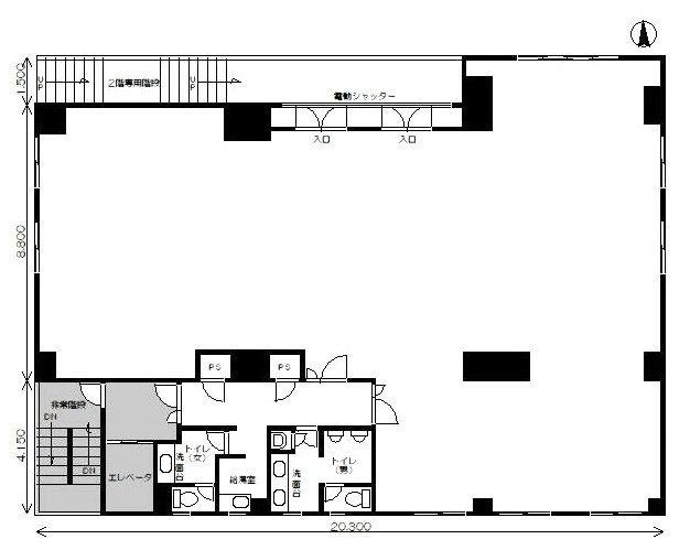 仲御徒町ビル2F 間取り図