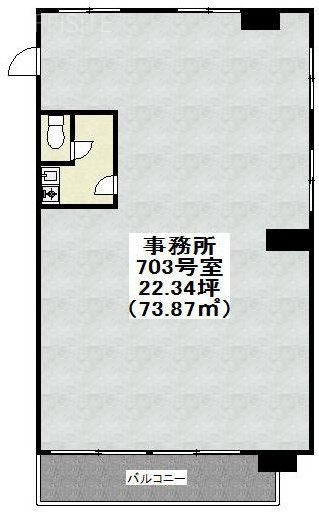 工新ビル703 間取り図