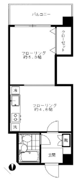 マドモアゼルビル603 間取り図