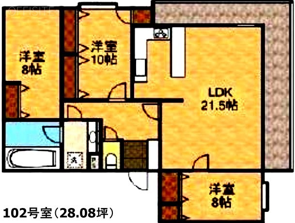 グロリー自由が丘102 間取り図