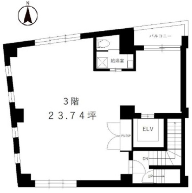 グランベル恵比寿V3F 間取り図