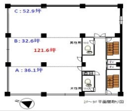 シーオービル3F 間取り図