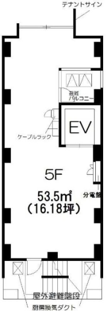スタック池袋ビル5F 間取り図