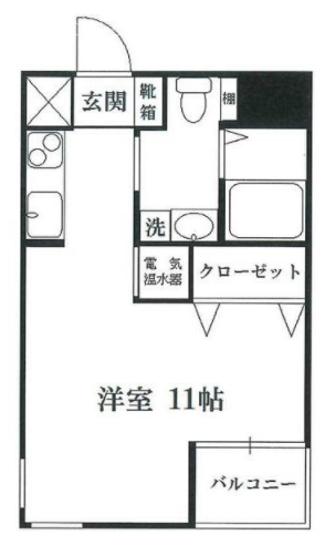 プラシードアープ8F 間取り図