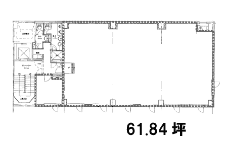 兜町平和ビル5F 間取り図