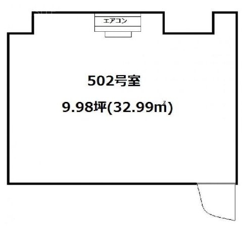 静山(セイザン)ビル502 間取り図