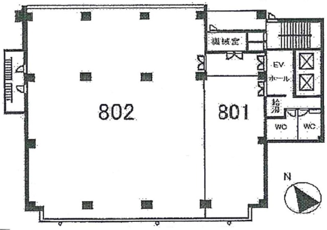 第一勧銀稲垣ビル802 間取り図