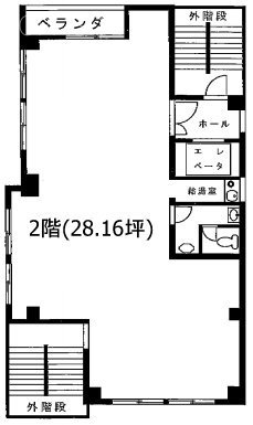 井上ビル2F 間取り図