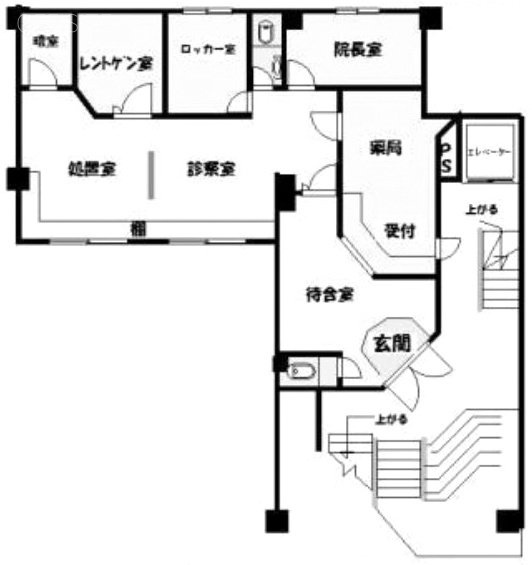 山積ビル1F 間取り図