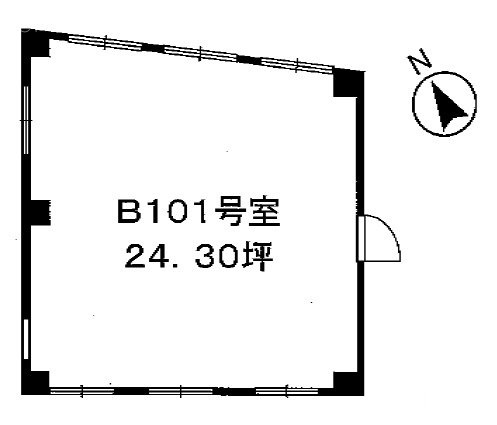 ユニオン小石川第一ビルB101 間取り図