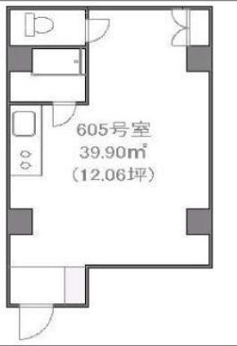 代々木村田マンション510 間取り図