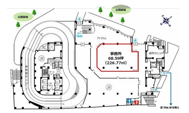 渋谷プロパティータワーE 間取り図