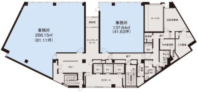 東京建物ファーレ立川ビル002 間取り図