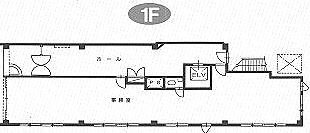 京橋YAHATAビル1F 間取り図