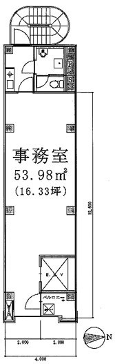 東日本橋TSビル4F 間取り図