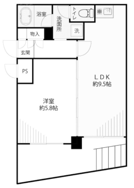 ヴィアレット原宿001 間取り図