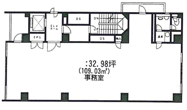 上野ビル6F 間取り図