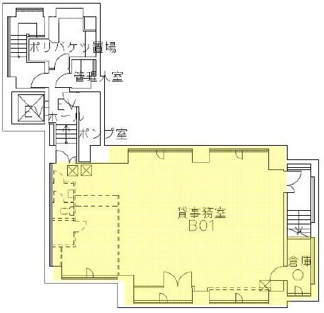 第22中央ビルB1F 間取り図