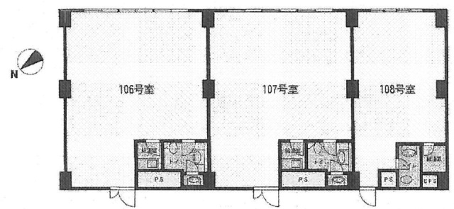 シェモワ新宿107 間取り図