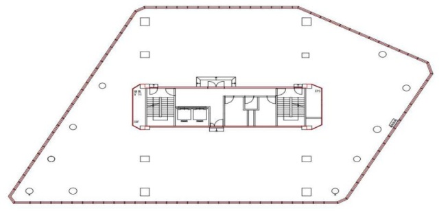 麻布偕成ビル5F 間取り図